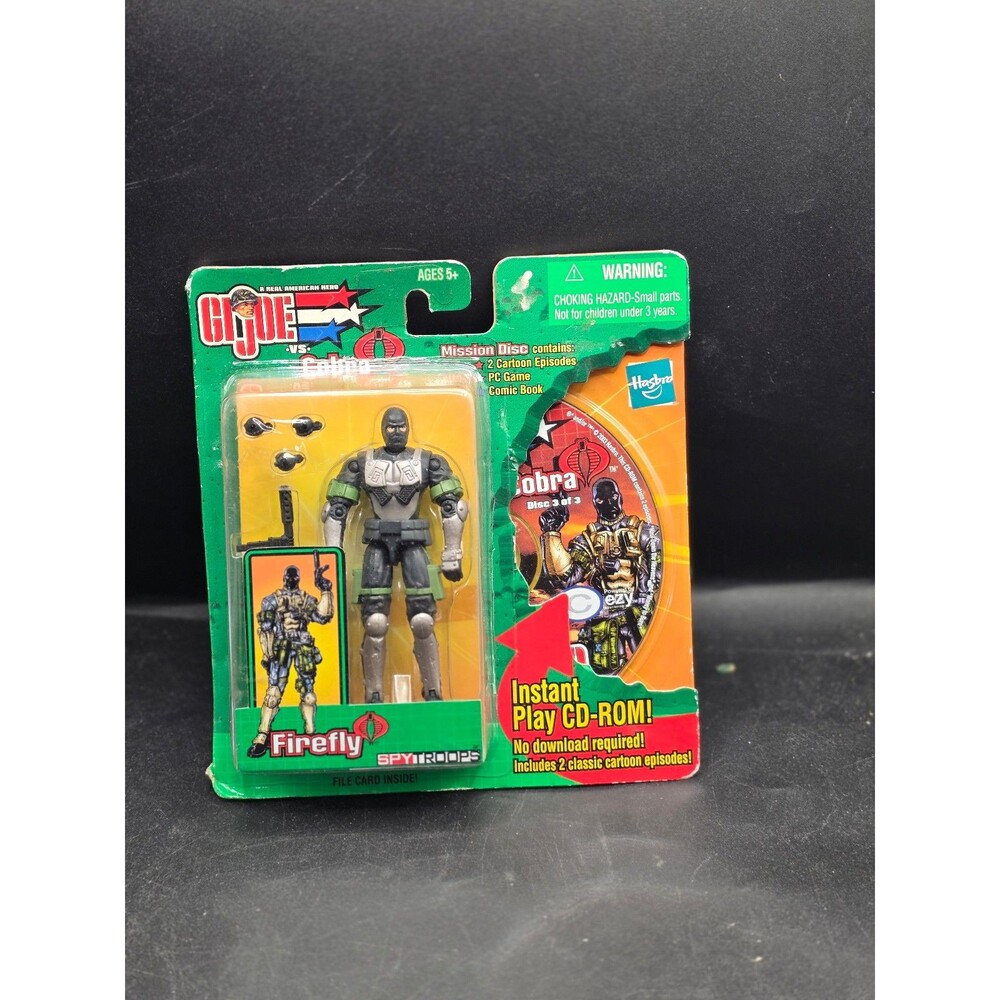 2003 GI Joe vs Cobra Spy Troops Firefly Figure Mission Disc #3